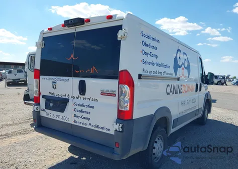 2018 Ram Promaster 1500 Low Roof 136 Wb from USA, damaged, VIN 3C6TRVAG5JE104852